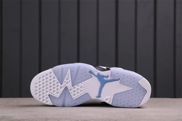 Air Jordan 6 সাদা হালকা নীল কালো বাস্কেটবল জুতা 3