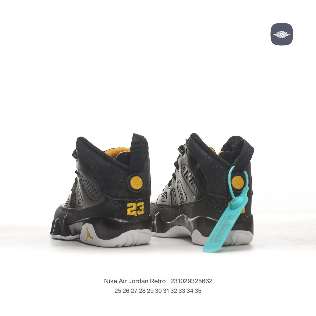 Tênis de basquete Air Jordan 9 Retro branco bordô amarelo 20