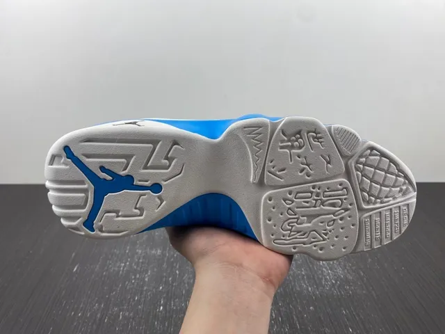 Air Jordan 9 Zapatillas de baloncesto blanco azul negro 10
