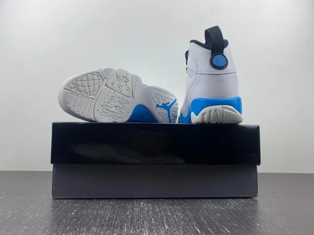 Air Jordan 9 Zapatillas de baloncesto blanco azul negro 15