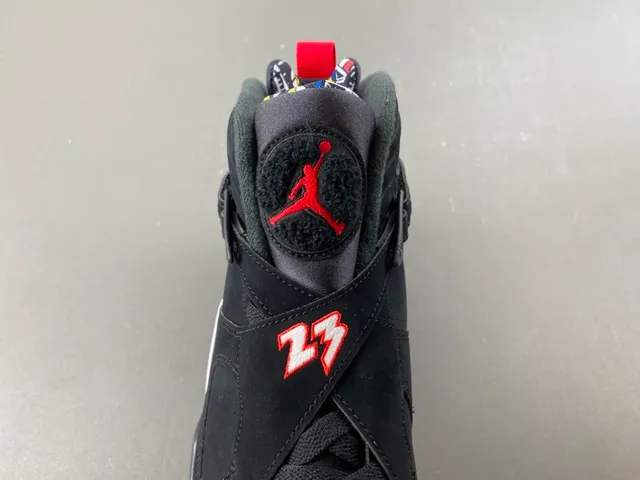 Air Jordan Chaussures de Basket Noir et Rouge Hautes à Sangle 6