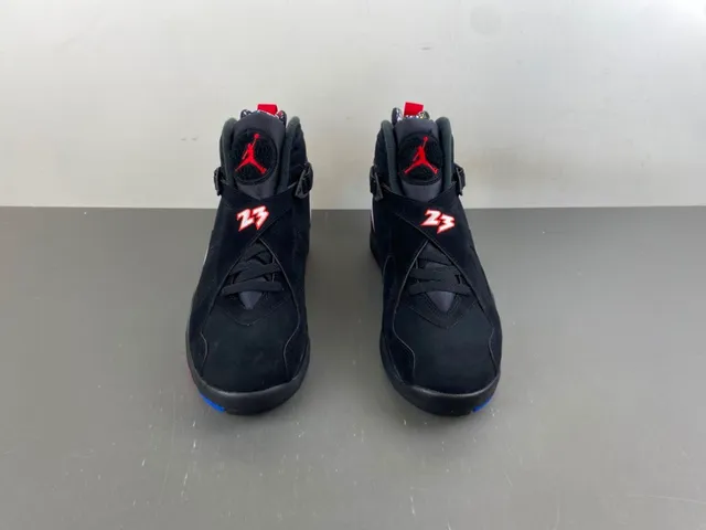 Air Jordan Chaussures de Basket Noir et Rouge Hautes à Sangle 11
