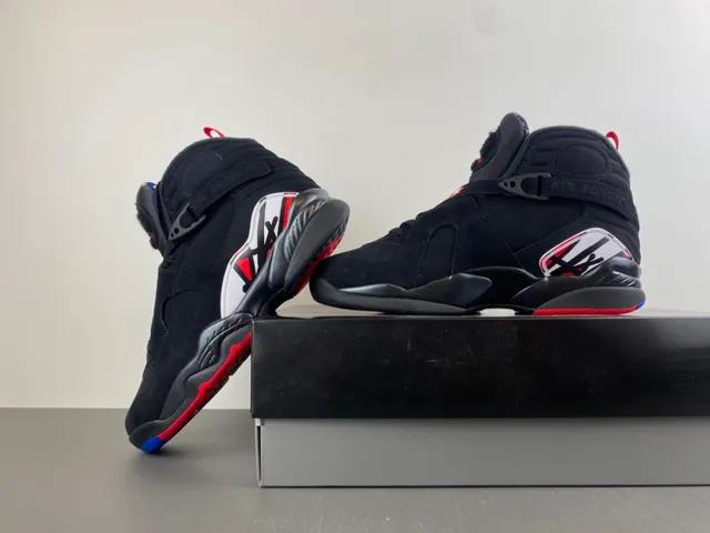 Air Jordan Chaussures de Basket Noir et Rouge Hautes à Sangle 14