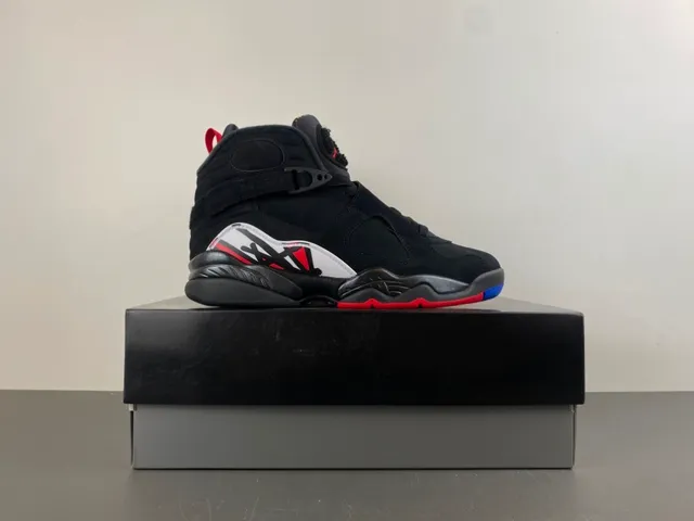 Air Jordan Chaussures de Basket Noir et Rouge Hautes à Sangle 15