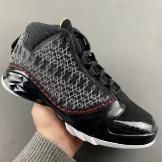 Air Jordan 黑白高帮几何编织鞋面篮球鞋