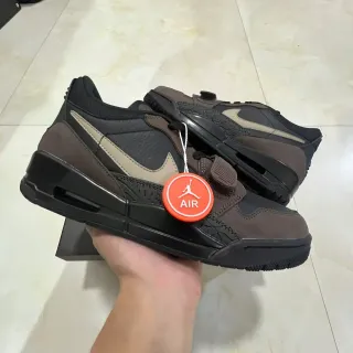 Air Jordan Legacy 312 Preto Marrom Bege Tênis de Basquete