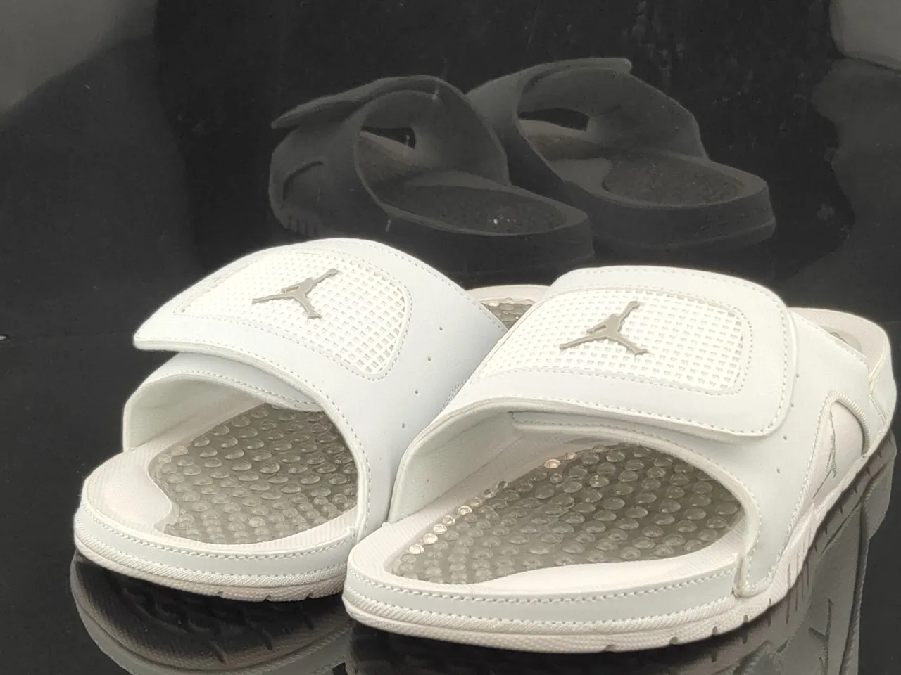 Air Jordan Slide White Translucent Pod Footbed Slipper 2