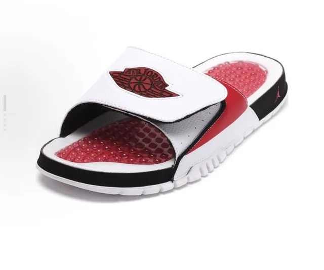 Air Jordan White Red Open-Back Slide Single-Strap Closure Slippers 2