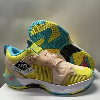 Air Jordan XIDR হলুদ পিচ সায়ান বাস্কেটবল জুতা