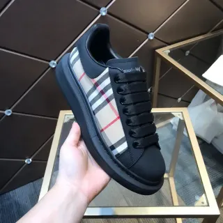 Alexander McQueen Oversized Sneaker Black and Check Panel Lifestyle Sneakers