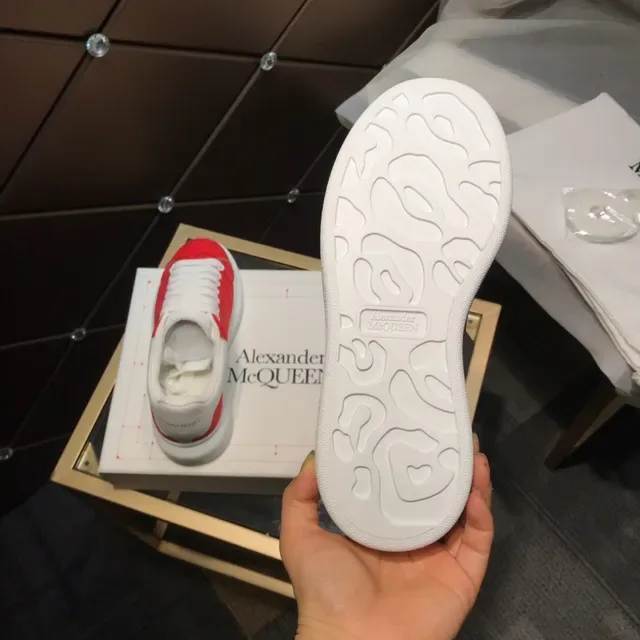 Alexander McQueen 超大号 红色提花 休闲运动鞋 4