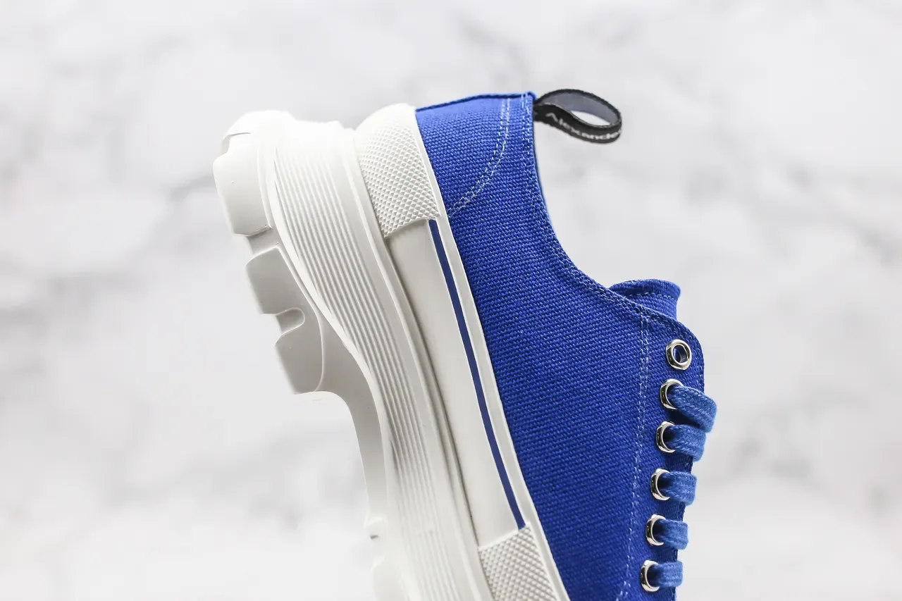 Alexander McQueen Oversized Sneaker Royal Blue White Lifestyle Sneakers 4