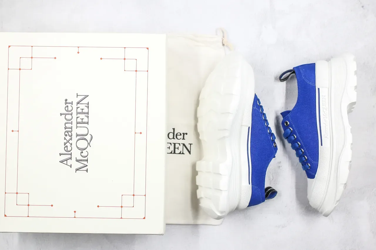 Alexander McQueen Oversized Sneaker Royal Blue White Lifestyle Sneakers 8