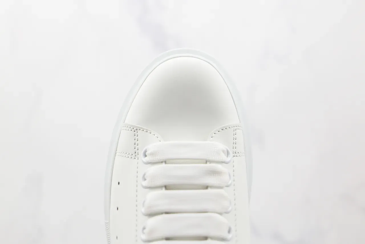 Alexander McQueen Oversized Sneaker White Holographic Heel Lifestyle Sneaker 5