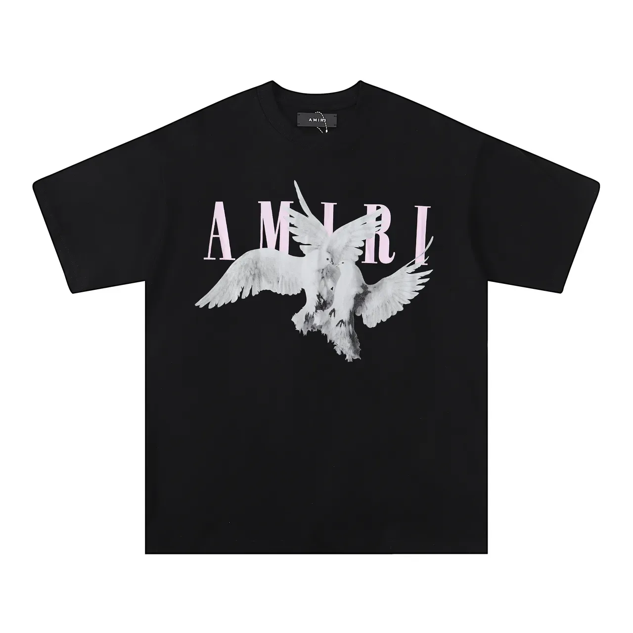 تيشيرت أوفرسايز Amiri بطباعة جرافيك الحمامة 10