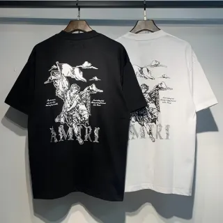 Amiri Graphic Angel Print Oversized T-Shirt