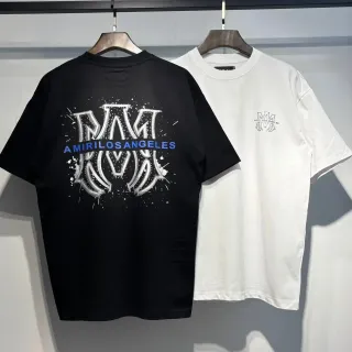 Amiri Graphic Print Distressed Monogram T-Shirt