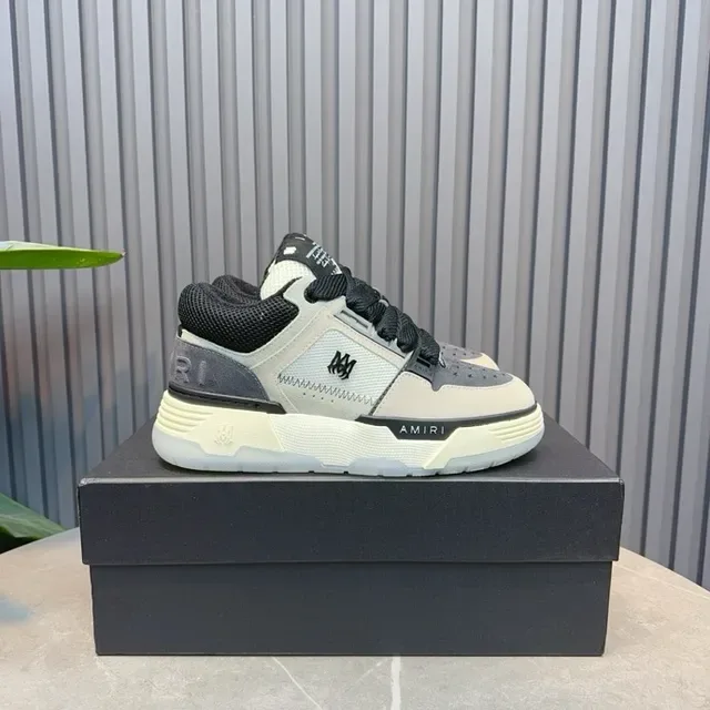 Amiri MA Court Gray Black sneakers lifestyle 2