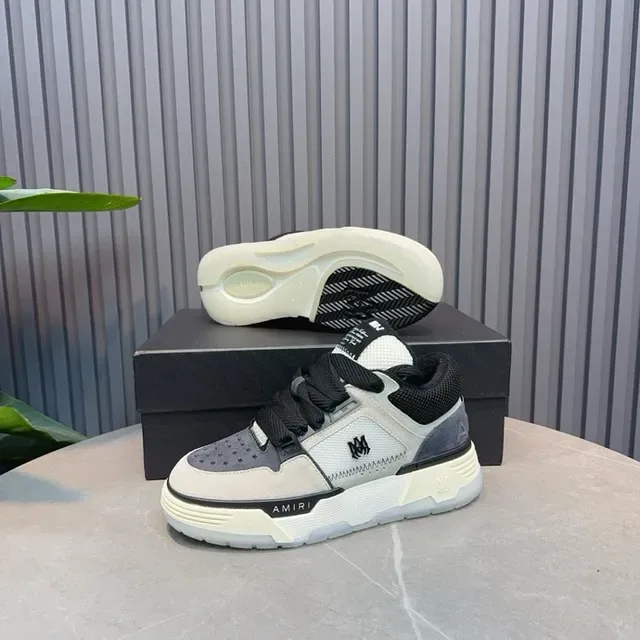 Amiri MA Court Gray Black sneakers lifestyle 4