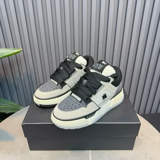 Amiri MA Court Gray Black sneakers lifestyle 6