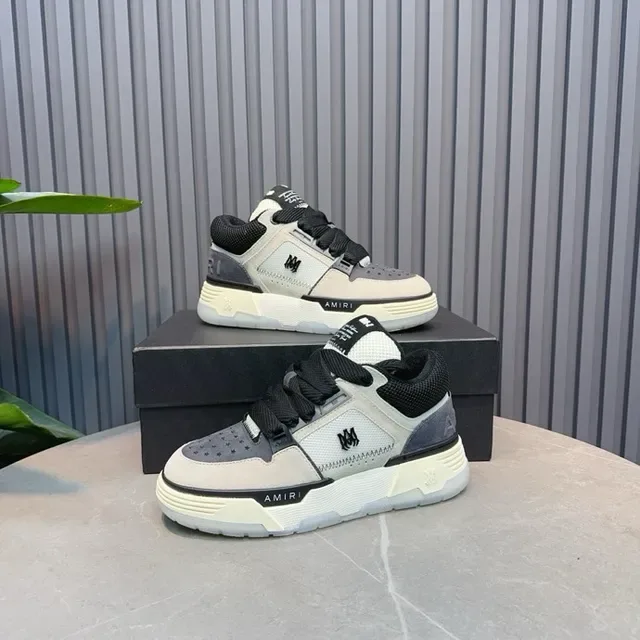 Amiri MA Court Gray Black sneakers lifestyle 9