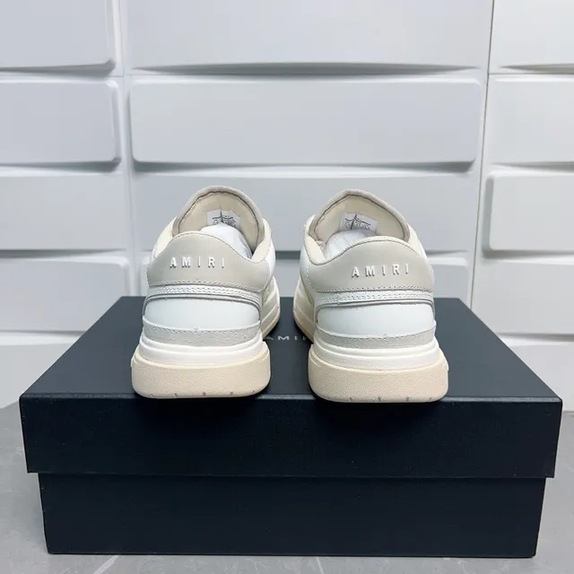 Amiri MA Court Tênis Lifestyle Branco Bege 9
