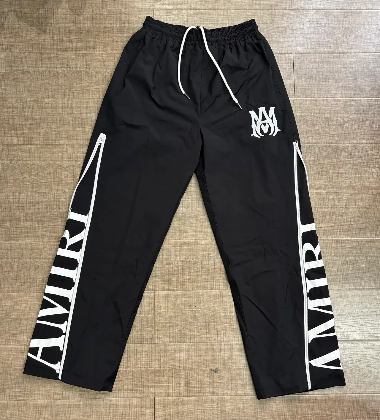 Amiri Track Pant Black White Side-Zip Pants 10