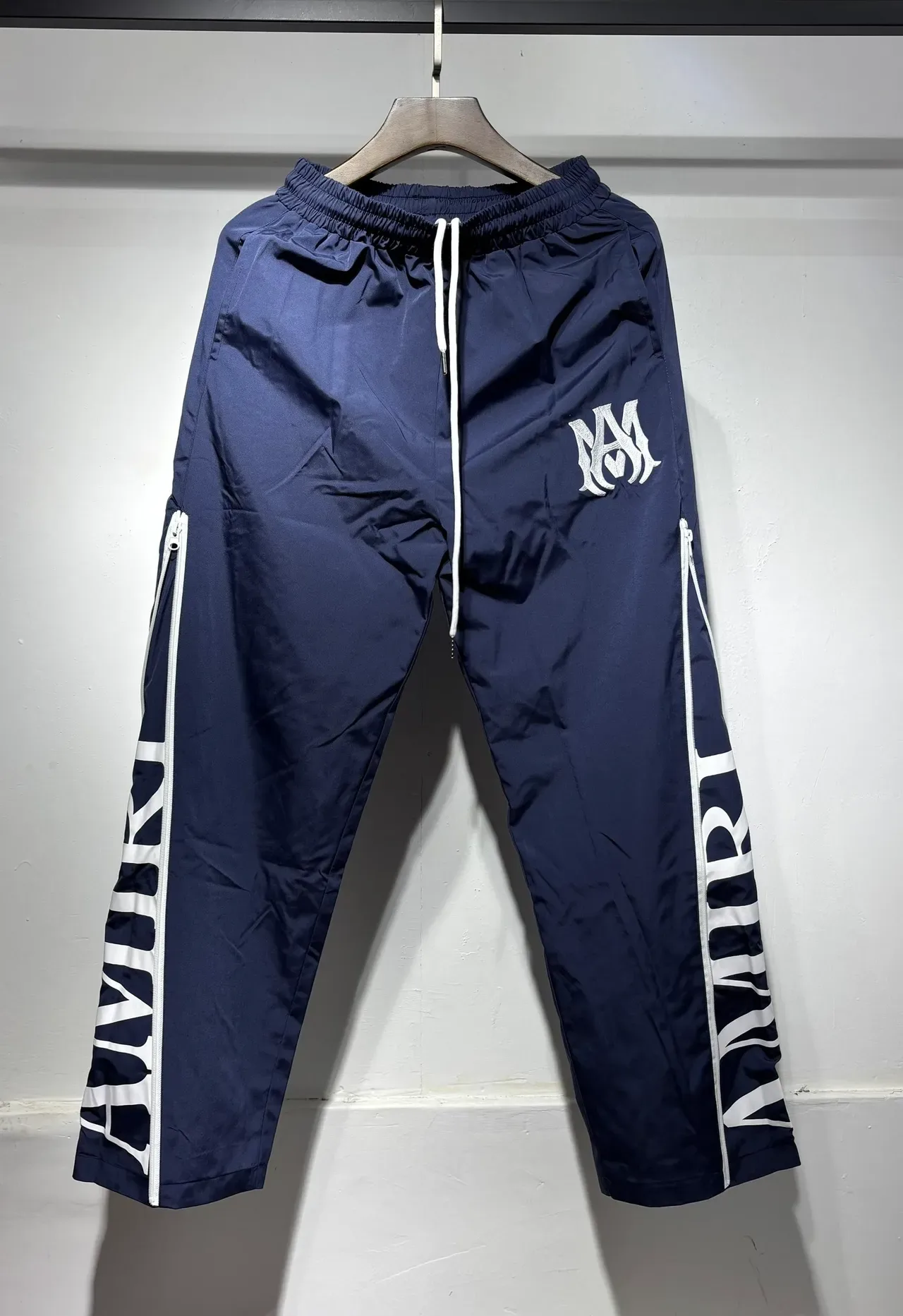 Amiri Track Pant Black White Side-Zip Pants 11