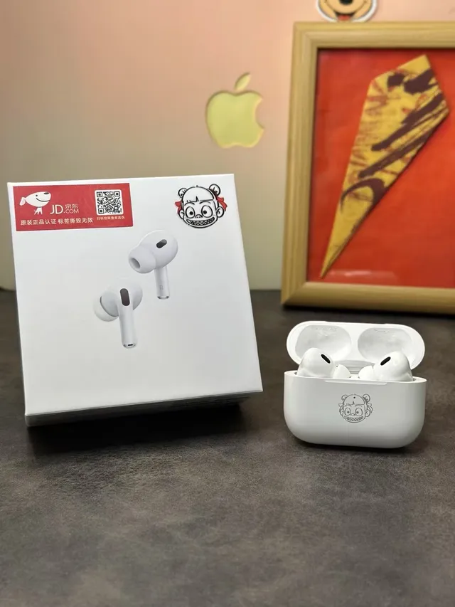 Apple AirPods Pro (2nd generation) White نصائص أذن سيليكونية بتصميم ساق مدمج TWS Earbuds 3