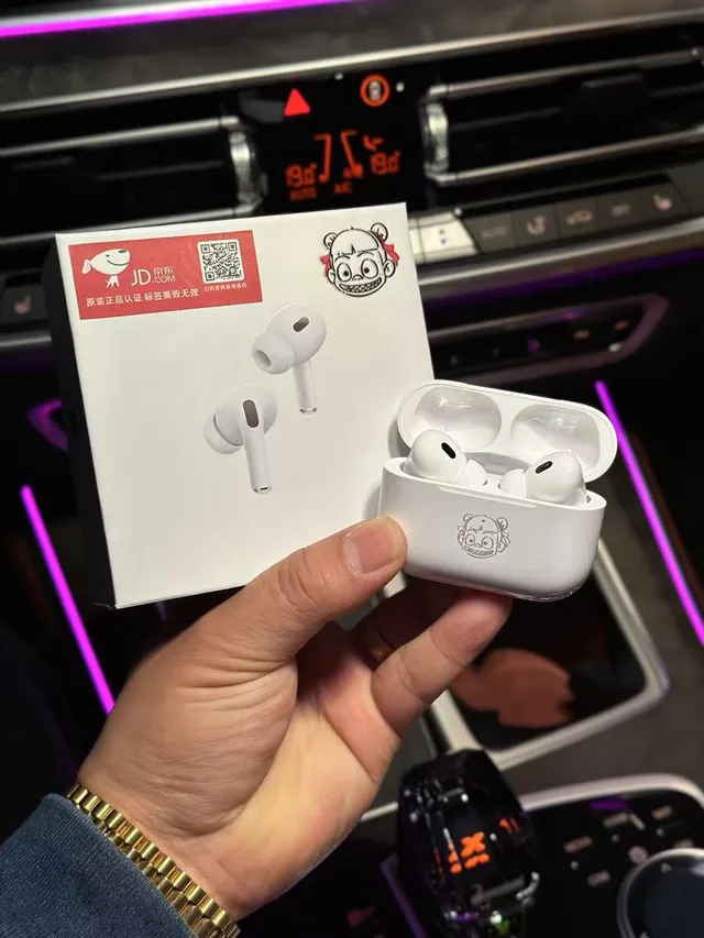 Apple AirPods Pro (2nd generation) White نصائص أذن سيليكونية بتصميم ساق مدمج TWS Earbuds 5