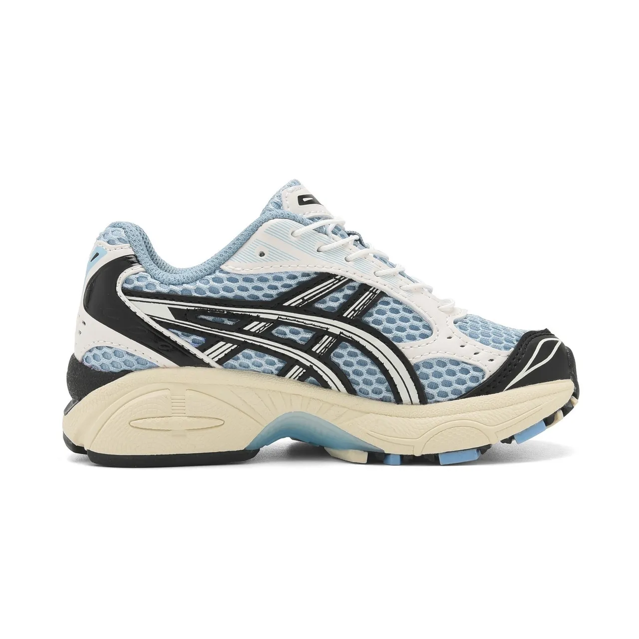 ASICS Gel-Kayano Preto Prata Superior Malha-Sintético Estruturado Gaiola de Estabilidade Medial Tênis de Corrida 6