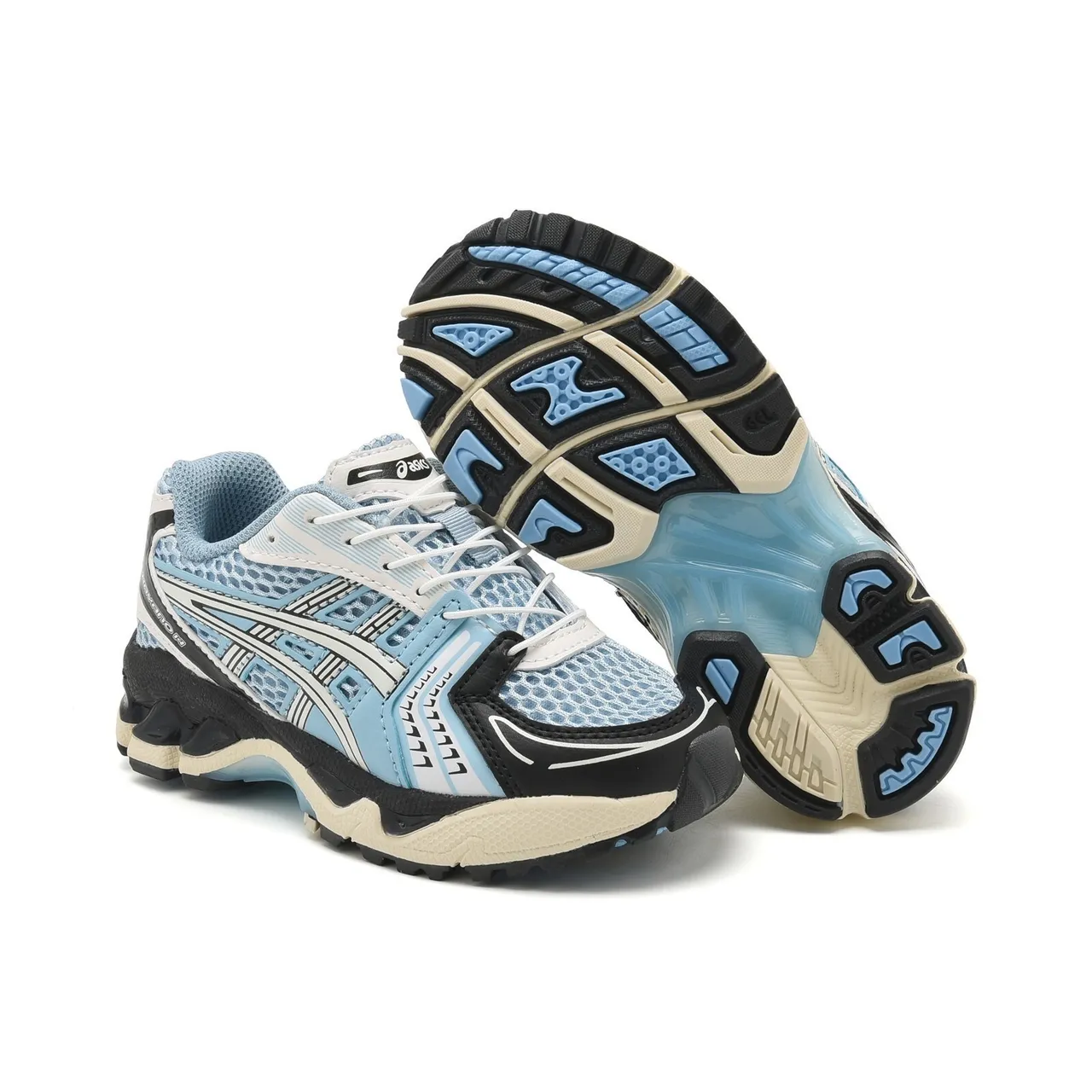 ASICS Gel-Kayano Preto Prata Superior Malha-Sintético Estruturado Gaiola de Estabilidade Medial Tênis de Corrida 9