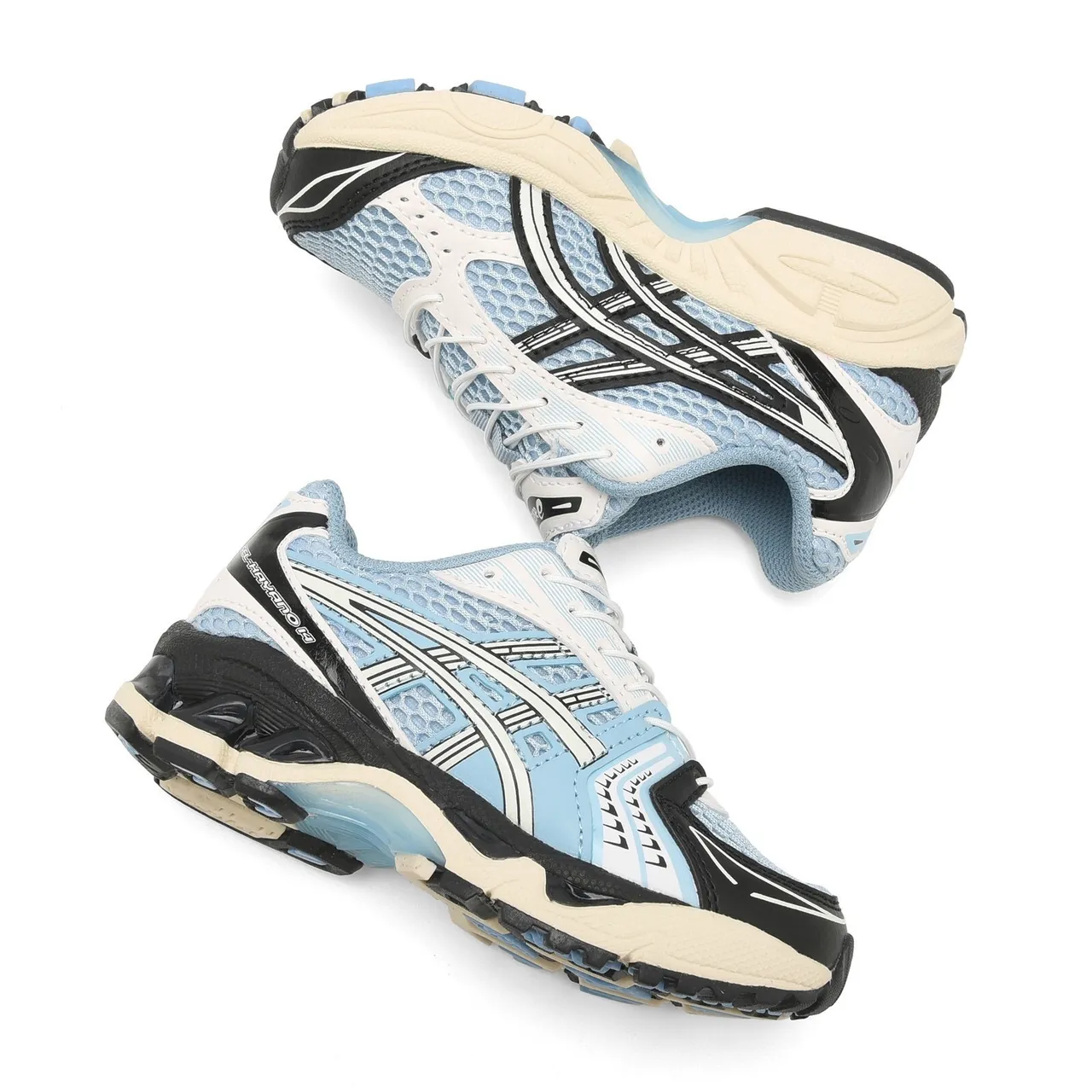 ASICS Gel-Kayano Preto Prata Superior Malha-Sintético Estruturado Gaiola de Estabilidade Medial Tênis de Corrida 11