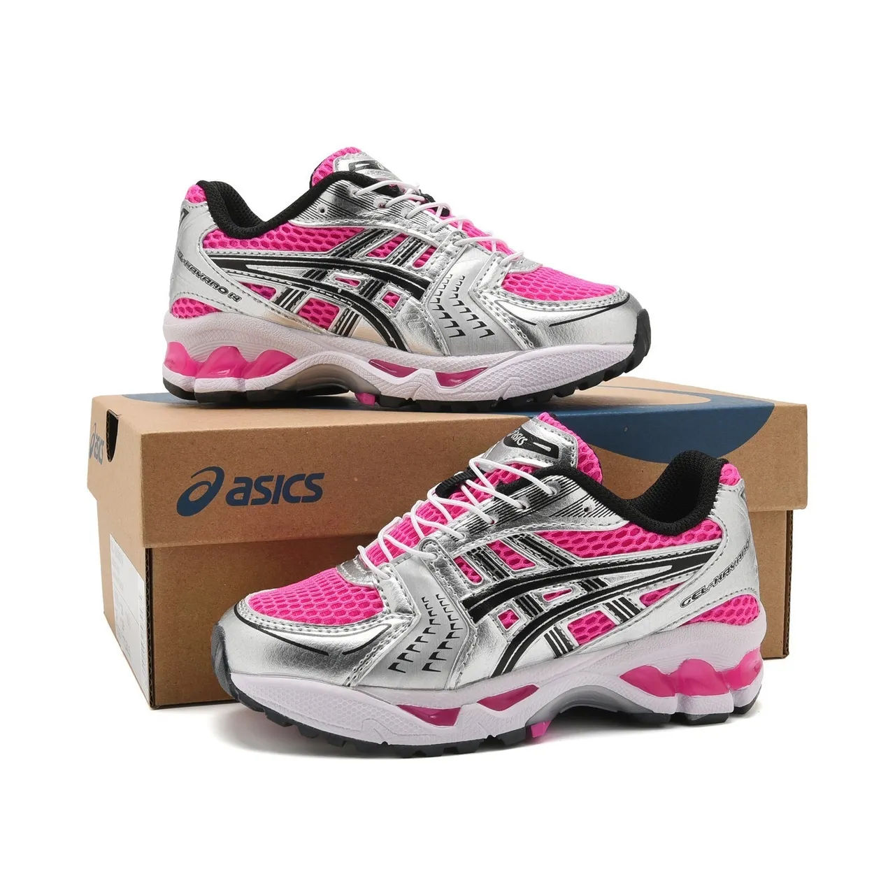 ASICS Gel-Kayano Preto Prata Superior Malha-Sintético Estruturado Gaiola de Estabilidade Medial Tênis de Corrida 12