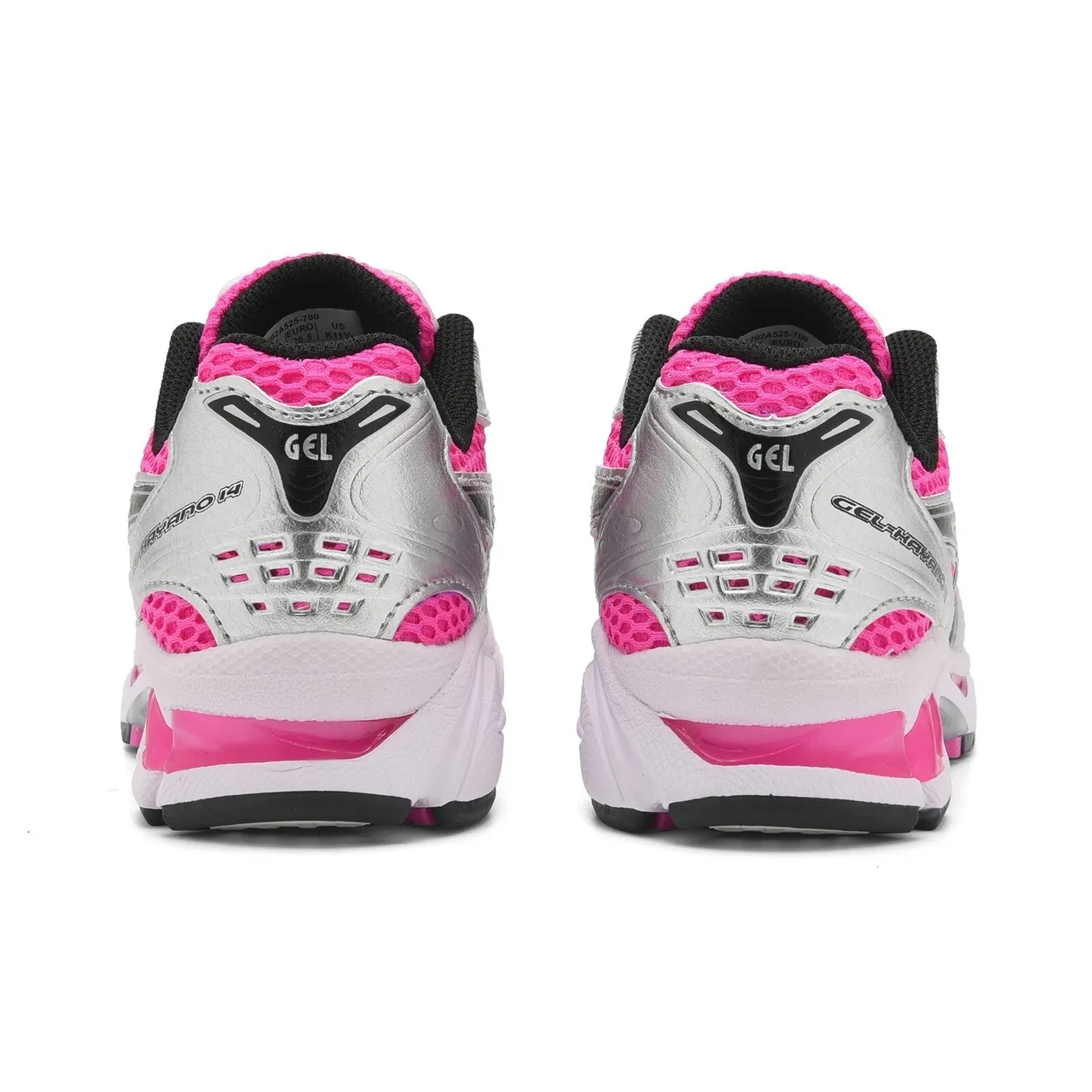 ASICS Gel-Kayano Preto Prata Superior Malha-Sintético Estruturado Gaiola de Estabilidade Medial Tênis de Corrida 15