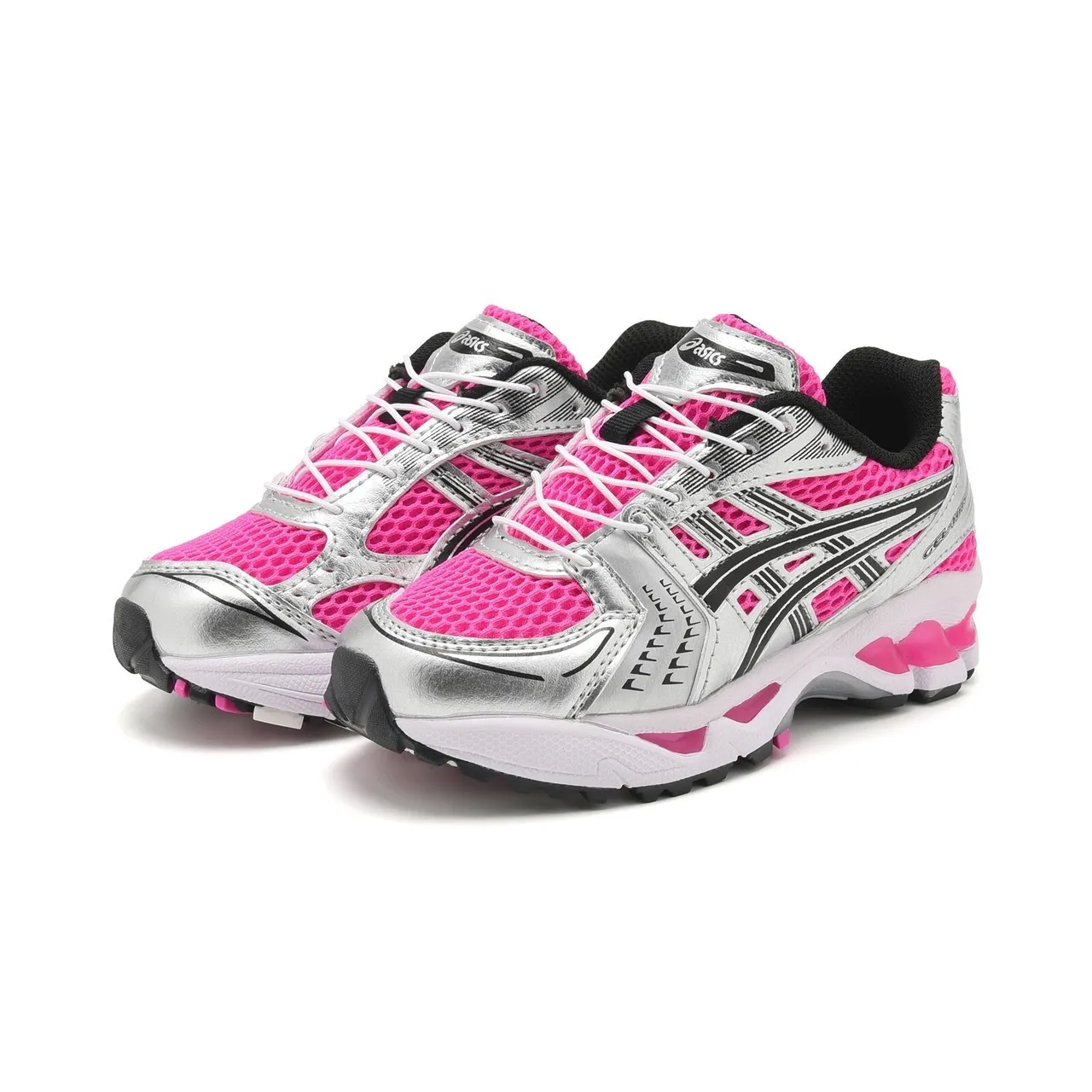 ASICS Gel-Kayano Preto Prata Superior Malha-Sintético Estruturado Gaiola de Estabilidade Medial Tênis de Corrida 17