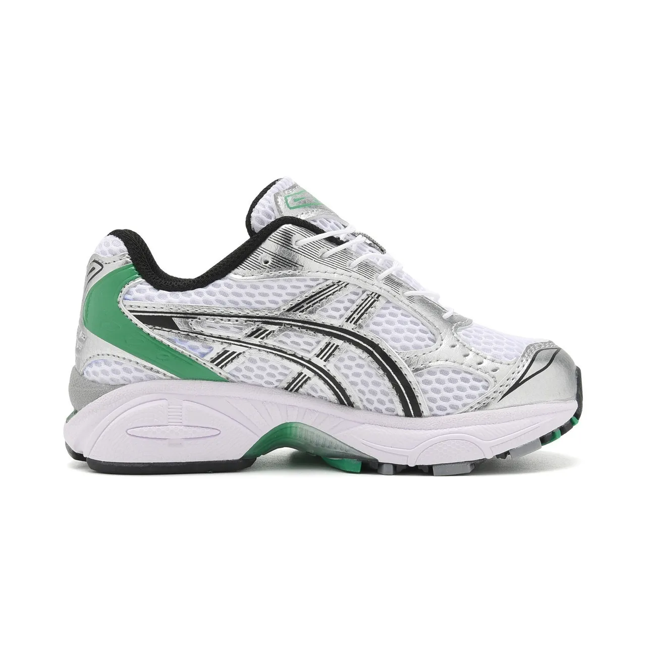 ASICS Gel-Kayano Preto Prata Superior Malha-Sintético Estruturado Gaiola de Estabilidade Medial Tênis de Corrida 22