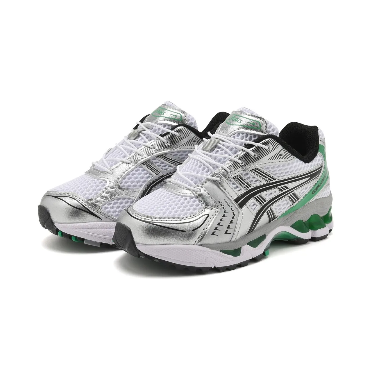 ASICS Gel-Kayano Preto Prata Superior Malha-Sintético Estruturado Gaiola de Estabilidade Medial Tênis de Corrida 23