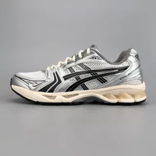 ASICS Gel-Kayano Silver Black Cream Running Shoes