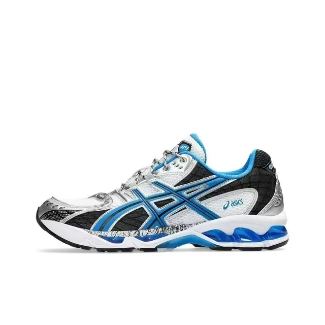 ASICS Gel-Kayano Blanco Azul Parte superior de malla y sintética Amortiguación Visible Zapatos de running 2