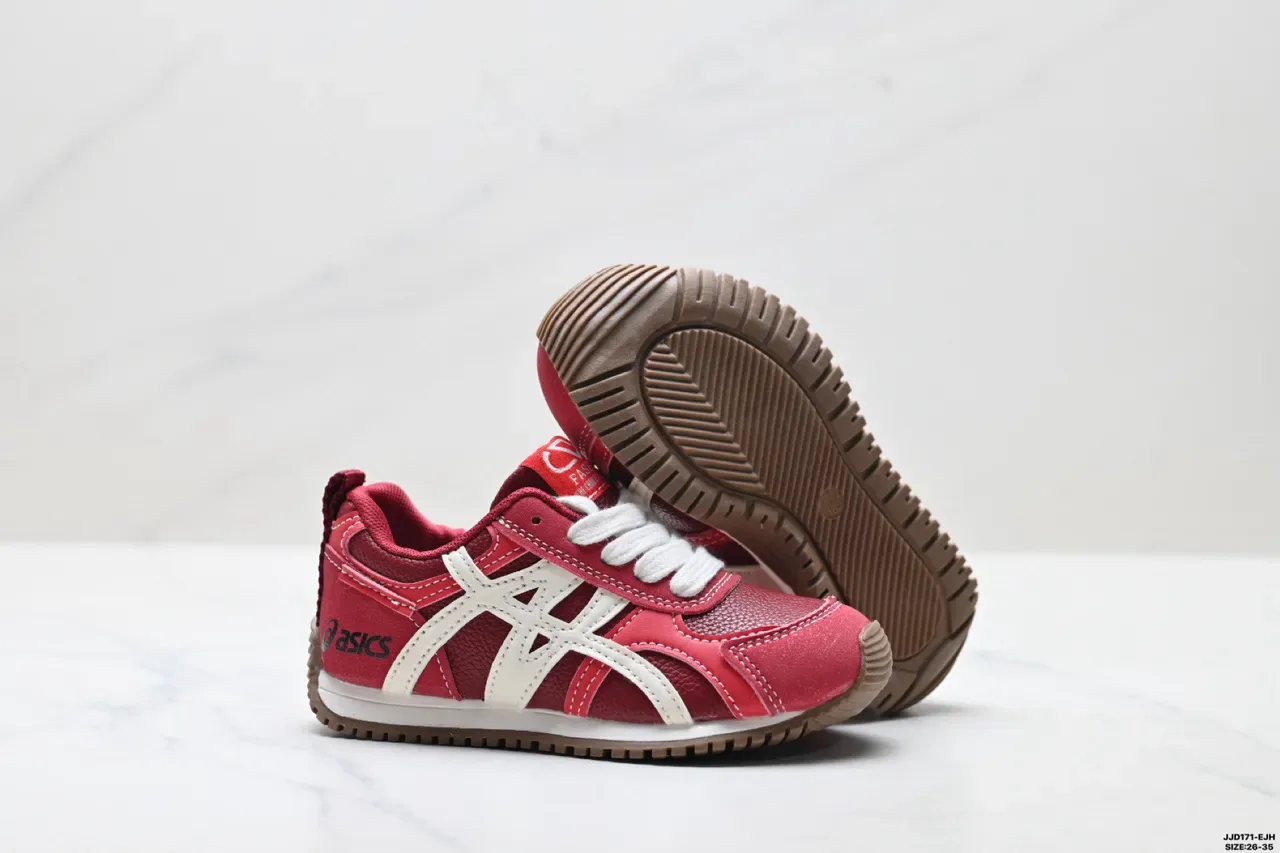 ASICS लाल सफेद रेट्रो रनर सिल्हूट स्टीच्ड सिंथेटिक ओवरले लाइफस्टाइल स्नीकर 7