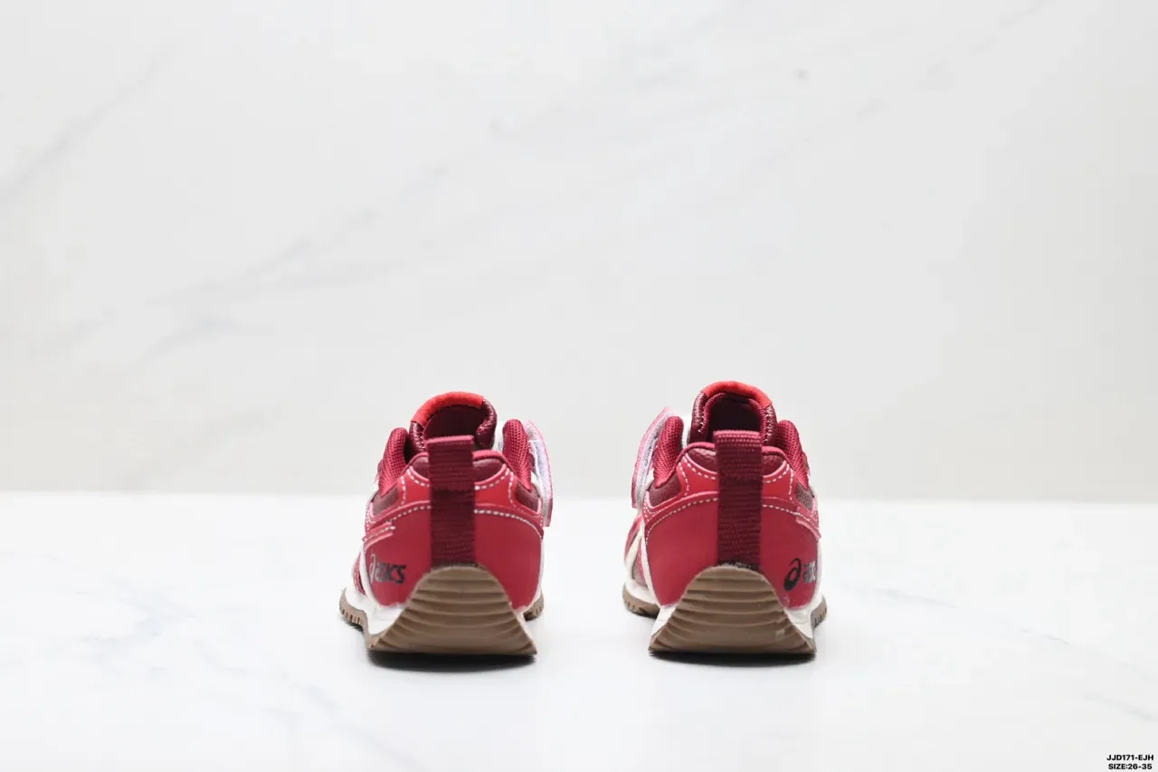 ASICS लाल सफेद रेट्रो रनर सिल्हूट स्टीच्ड सिंथेटिक ओवरले लाइफस्टाइल स्नीकर 8