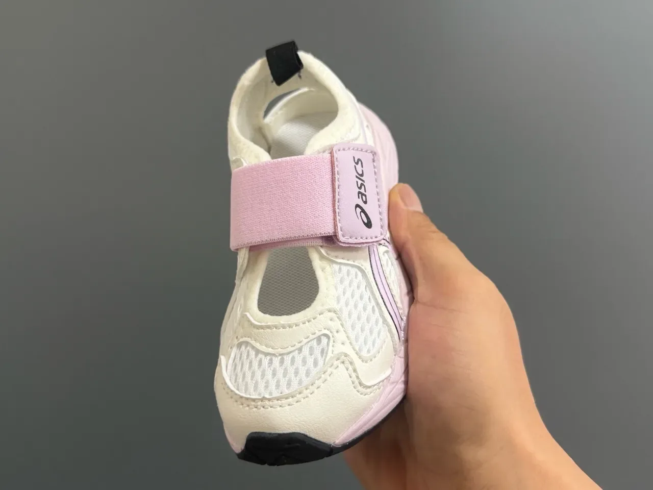 ASICS 银蓝色 网面鞋面 双魔术贴鞋带 生活方式运动鞋 12