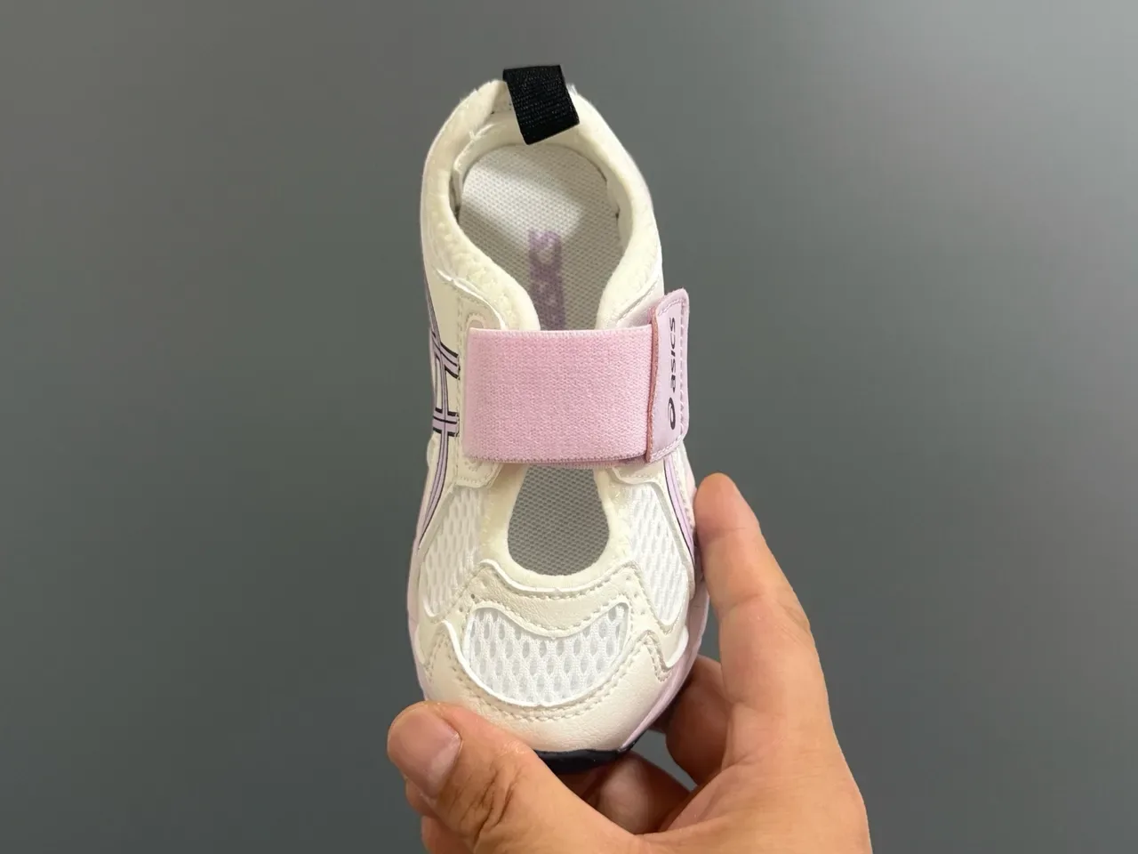 ASICS 银蓝色 网面鞋面 双魔术贴鞋带 生活方式运动鞋 17