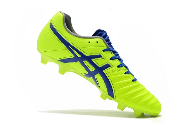 ASICS أبيض ذهبي أحذية كرة قدم منخفضة القطع علوية اصطناعية تغطية خطوط النمر أرض صلبة 13