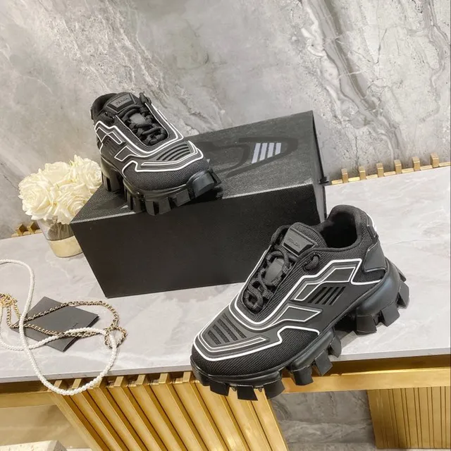 Balenciaga Defender Black White Lug Sole Geometric Piping Chunky Sneakers 7