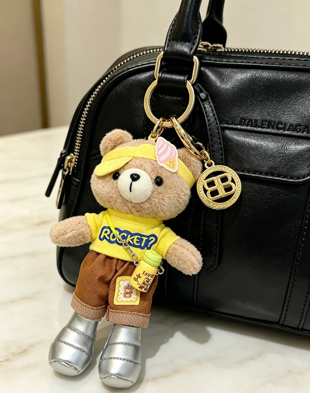 Balenciaga Le Cagole Black Gold 穹顶造型手提波士顿包 4