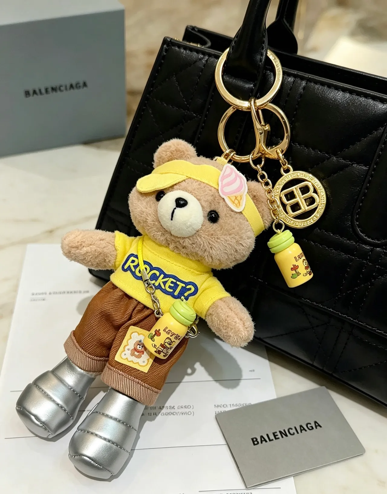 Balenciaga Le Cagole Black Gold 穹顶造型手提波士顿包 9