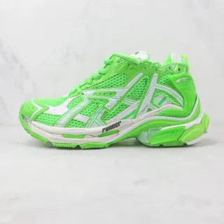 Balenciaga Runner नीन हरा मेश चंकी स्नीकर