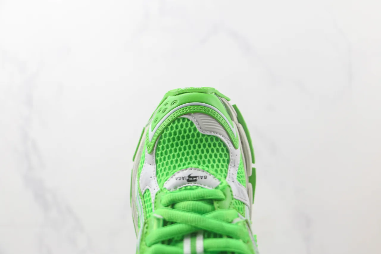 Balenciaga Runner Neon Green Mesh Chunky Sneakers 6
